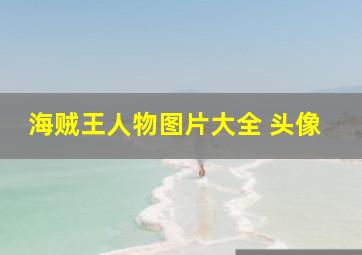 海贼王人物图片大全 头像